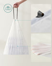 Heavy-Duty Drawstring Bin Bags – Plastic – White – Watertight, 180 Pieces (8-Gallon / 30L)