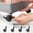 3-Tier Storage Trolley – Plastic – Grey – Rolling Wheels with Hooks
