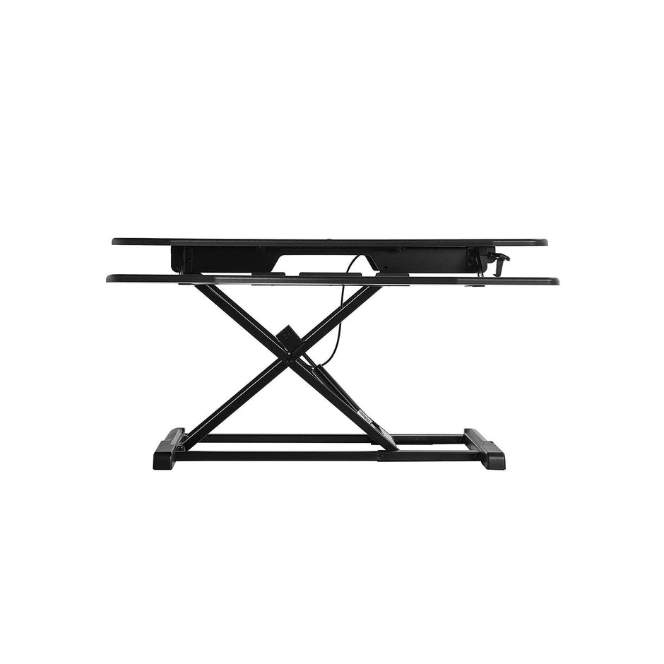 Standing Desk – Wood – Black – Height Adjustable with Large Surface