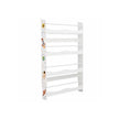 Wall-Mounted Bookshelf – Wood – White – Space-Saving Storage Solution for Kids' Room and Playroom
