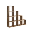 10-Cube Bookcase – Wood – Camel Brown – Open Compartments for Versatile Storage and Display