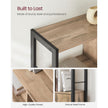 Large Bookcase – Steel – Rustic Brown and Black – Industrial Style with Doors and 4 Shelves