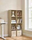 Storage Bookshelf – Wood – Oak – 8 Cube Freestanding Unit for Home or Office