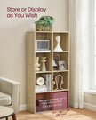 Storage Bookshelf – Wood – Oak – 8 Cube Freestanding Unit for Home or Office