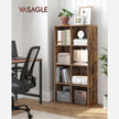 8-Cube Bookcase – Wood – Oak – Freestanding Storage Unit