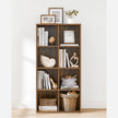 8-Cube Bookcase – Wood – Oak – Freestanding Storage Unit