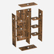 8-Cube Bookcase – Wood – Oak – Freestanding Storage Unit