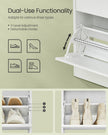 3-Tier Shoe Cabinet – Melamine Veneer – Cloud White – Easy to Clean with Open Shelf