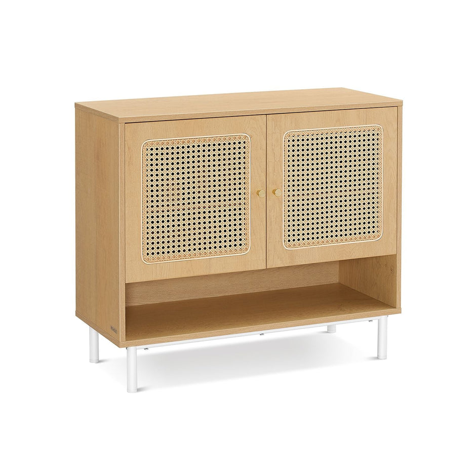 3-Tier Shoe Cabinet – Wood – Oak Beige – Boho Style