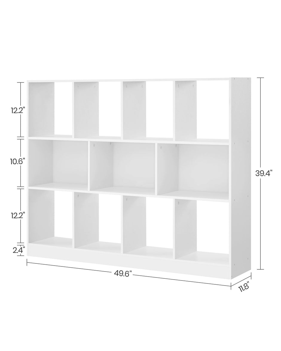 Bookcase – Wood – Multicolor – 11 Storage Bins