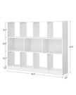 Bookcase – Wood – Multicolor – 11 Storage Bins