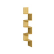 5-Tier Wall-Mounted Corner Shelf – Natural Oak – Modern Design – Ideal for Displaying Plants and Decorations