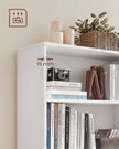 Bookcase – Wood – Natural Finish – 4-Tier with Adjustable Shelves