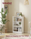 Bookcase – Wood – Natural Finish – 4-Tier with Adjustable Shelves