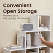 10-Cube Storage Unit – Wood – Cloud White – Versatile Open Compartment Design for Books and Photos
