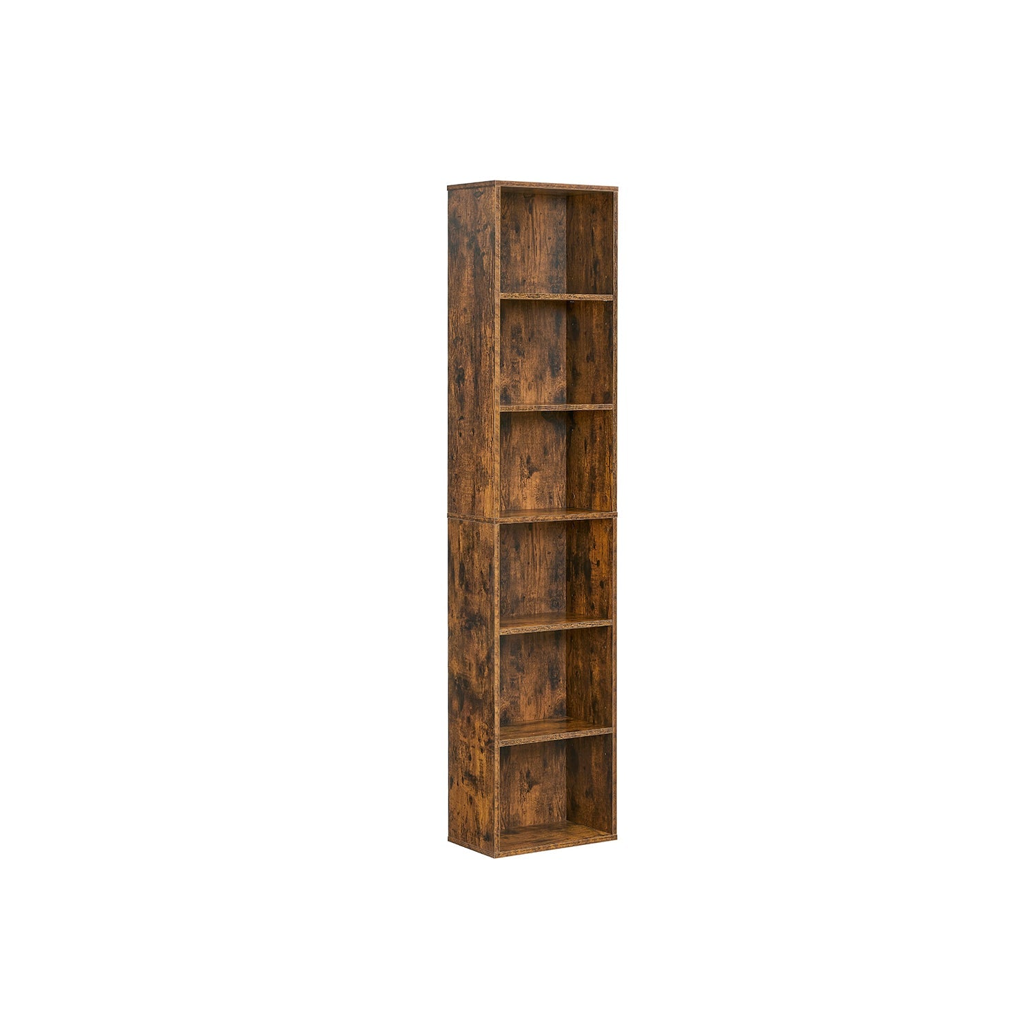Bookcase – MDF – Cloud White – 6 Shelves, Adjustable