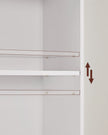 Bookcase – MDF – Cloud White – 6 Shelves, Adjustable