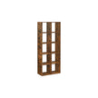 10-Cube Bookcase – Wood – Rustic Brown – Multi-Functional Storage Unit