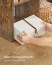 10-Cube Bookcase – Wood – Rustic Brown – Multi-Functional Storage Unit