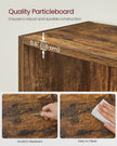 10-Cube Bookcase – Wood – Rustic Brown – Multi-Functional Storage Unit