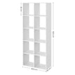 10 Cube Storage Unit – Wood – Rustic Brown – Industrial Style Room Divider