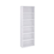 Bookcase – Wood – Cloud White – 6 Adjustable Shelves