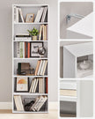 Bookcase – Wood – Cloud White – 6 Adjustable Shelves