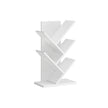 5-Tier Tree Bookshelf – Wooden – Rustic Brown – Space-Saving Floor Standing Design