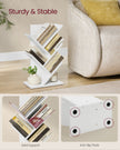 5-Tier Tree Bookshelf – Wooden Shelves – Cloud White – Space-Saving Corner Design