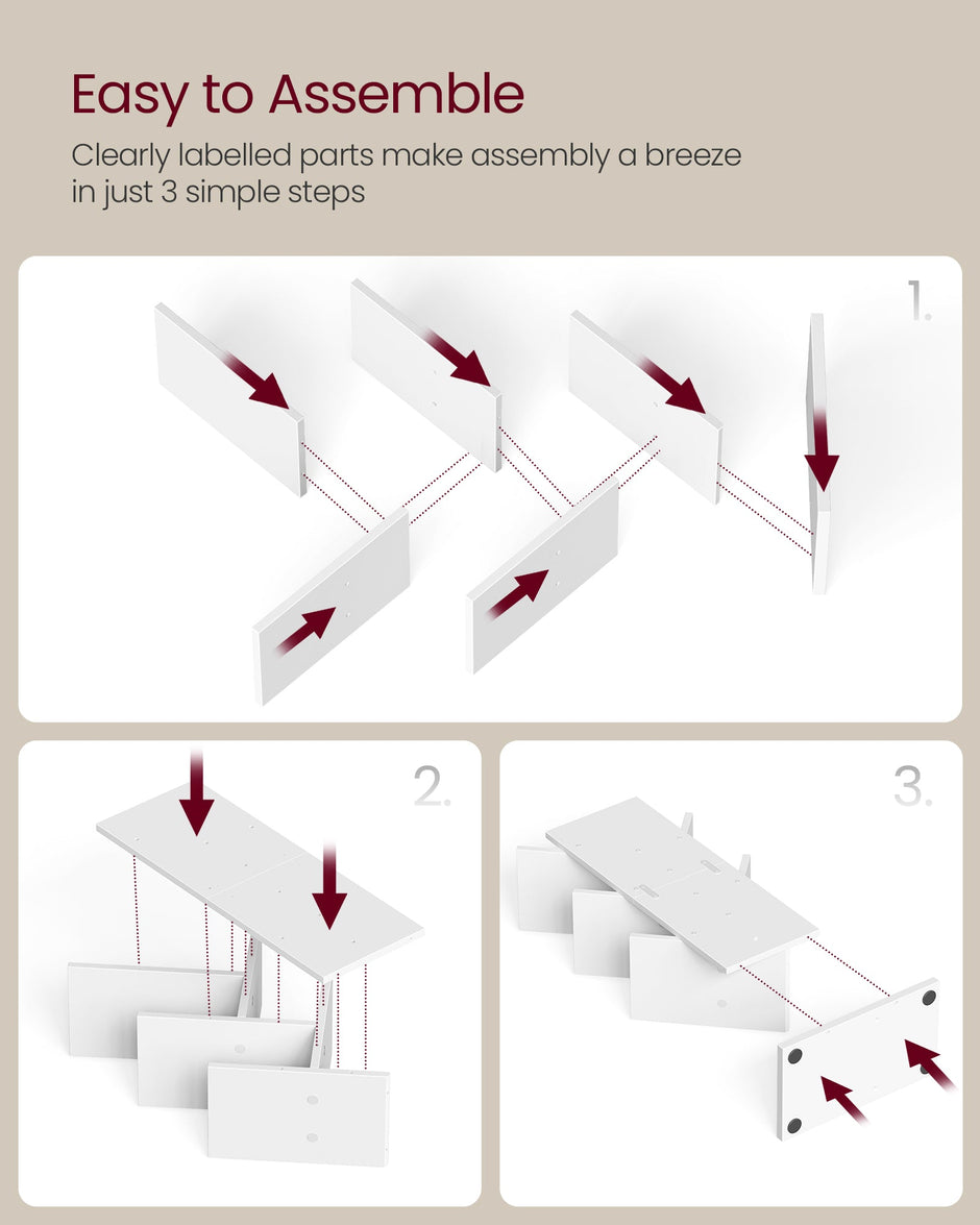 5-Tier Tree Bookshelf – Wooden Shelves – Cloud White – Space-Saving Corner Design