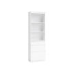 Bookshelf – Engineered Wood – Snow White – 3 Adjustable Shelves, 3 Drawers