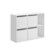 Bookshelf – Engineered Wood – Snow White – 3 Adjustable Shelves, 3 Drawers