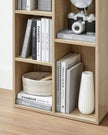 Wooden Bookcase – Oak – 5-Cube Design – Floor Standing Bookshelf