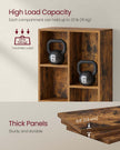 Bookshelf – Wooden – Rustic Brown – 7-Compartment Design for Home Office Storage