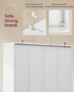 5-Tier Bookshelf – Wood – Cloud White – Open Storage Design