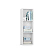 3-Tier Bookshelf – Wood – Rustic Brown – Open Compartments