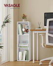 3-Tier Bookshelf – Wood – Rustic Brown – Open Compartments