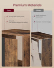 4-Tier Cube Bookshelf – Engineered Wood – Rustic Brown – Open Shelves for Versatile Display and Storage