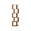 Bookshelf – Engineered Wood – Rustic Brown – 6-Tier Room Divider with Cube Shelves