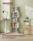 Bookshelf – Engineered Wood – Rustic Brown – 6-Tier Room Divider with Cube Shelves