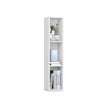 3-Tier Bookshelf – Wood – Rustic Brown – Open Compartments