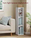 3-Tier Bookshelf – Wood – Rustic Brown – Open Compartments