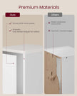 3-Tier Bookshelf – Wood – Rustic Brown – Open Compartments