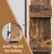 Tree-Shaped Bookcase – Engineered Wood – Rustic Brown – 13 Storage Shelves with Rounded Corners