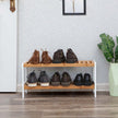 2-Tier Rack – Bamboo – Natural Finish – Versatile Storage Shelf