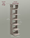 Shoe Rack – Metal and Wood – Heather Greige – 7-Tier Design for Small Spaces