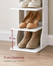 Shoe Rack – Engineered Wood – Neutral Color – 6-Tier Narrow Design for Small Spaces