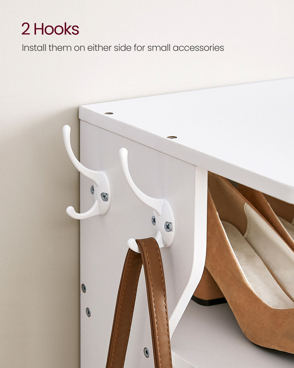 Shoe Rack – Engineered Wood – Neutral Color – 6-Tier Narrow Design for Small Spaces