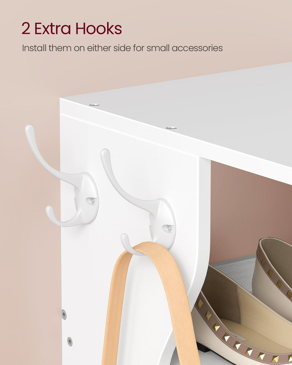 Slim Shoe Rack – Wood – Natural – 6-Tier Narrow Storage Organiser for Small Spaces