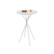 Round Cocktail Table – Metal – Cloud White and Matte White – Modern Design